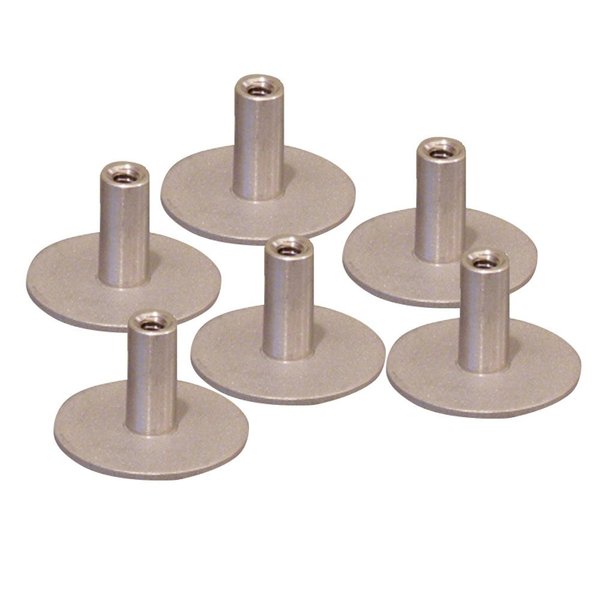 Weld Mount Stainless Steel Standoff 1.25 in. Base 1/4 in. x 20 Thread .75 Tall, 6PK 142012304
